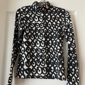 New Uniqlo Marimekko HEATTECH Turtleneck Long-Sleeve Printed T-Shirt